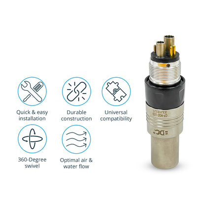 Delma Compatible NSK Six Hole Quick Coupling With Fibre Optic | Default Title | VSDent
