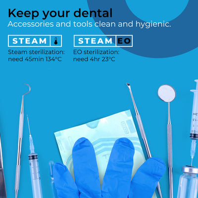 Self Sealing Sterilisation Pouches 57mmx130mm (Pack of 200) | Default Title | VSDent