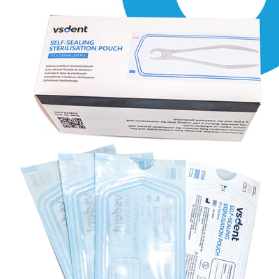 Self Sealing Sterilisation Pouches 57mmx130mm (Pack of 200) | Default Title | VSDent