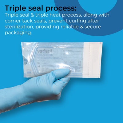 Self Sealing Sterilisation Pouches 57mmx130mm (Pack of 200) | Default Title | VSDent