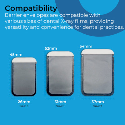 Dental X-Ray Barrier Envelopes (Size: 0, 1, 2) (4119991353443)