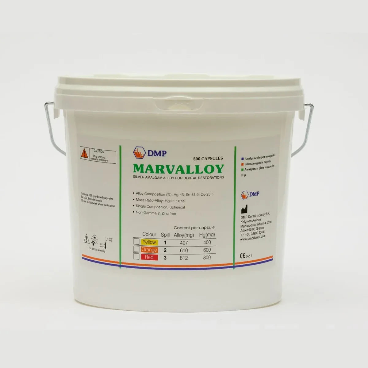 MARVALLOY Amalgam - 3 Spill - 500 Capsules (4119989780579)
