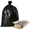 18x29x39 Inches White Medium Duty Black & White Bin Bags (Pack of 200)