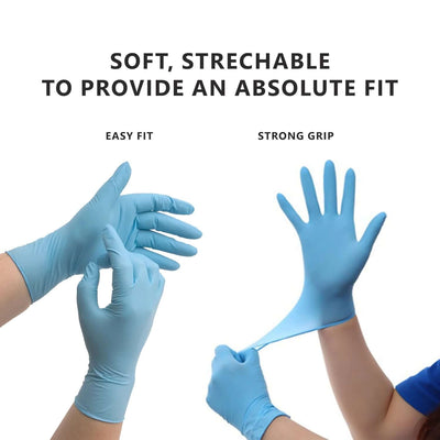 Blue Nitrile Gloves Case (1 case = 10 boxes)