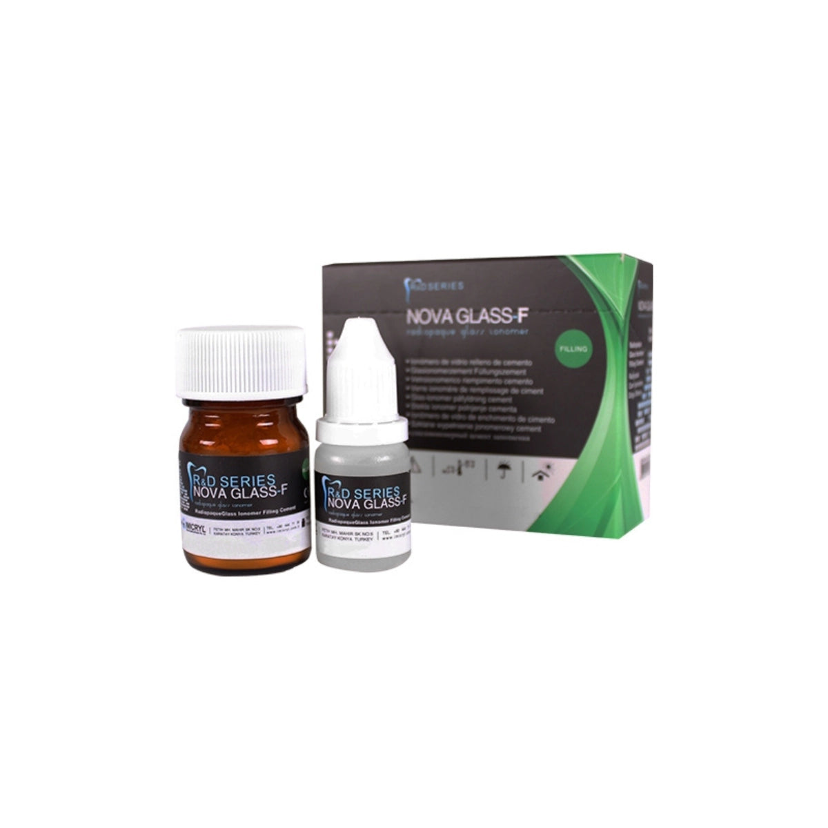 Nova Glass F - Radiopaque Glass Ionomer Filling Cement | Default Title | VSDent
