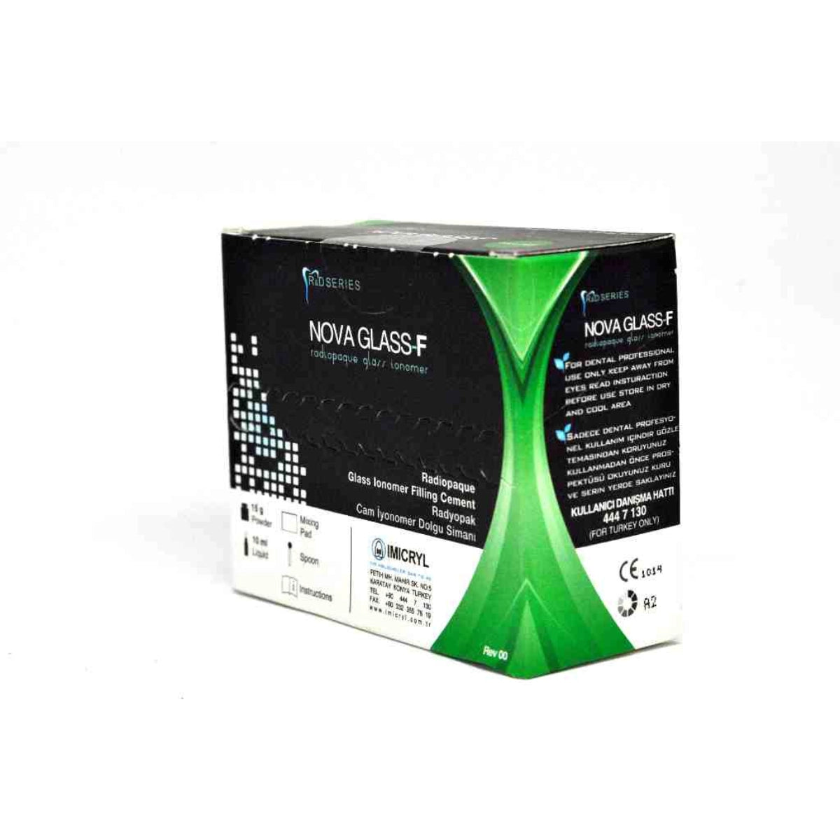 Nova Glass F - Radiopaque Glass Ionomer Filling Cement | Default Title | VSDent