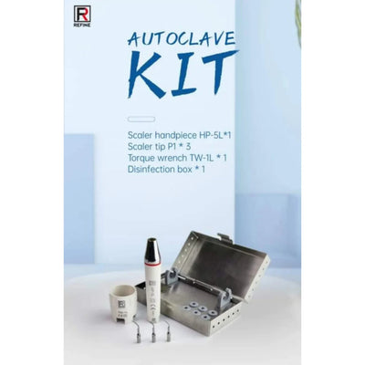 Refine - Scaler Handpiece Kit with 3 tips, torque wrench key, Autoclavable box HS-7H (6579000213603)