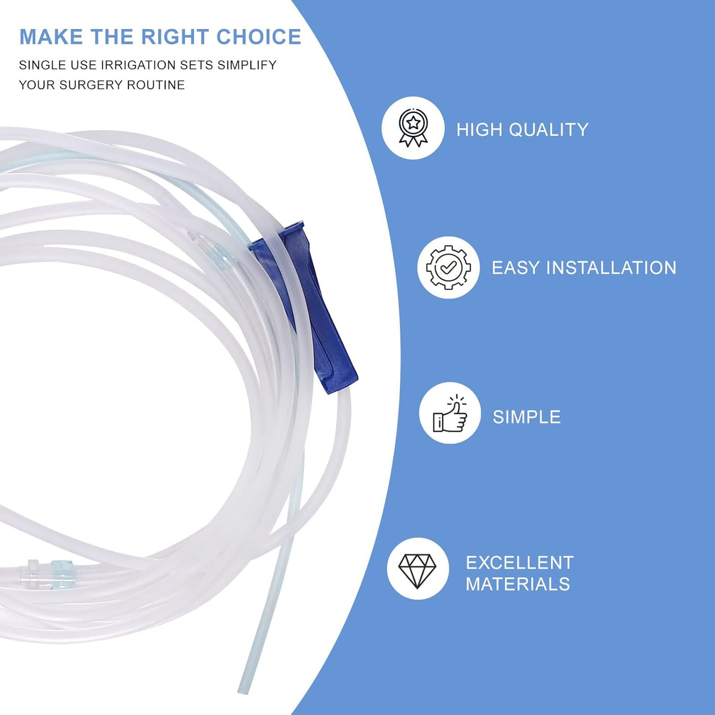 Saline Irrigation Tubing for DTE Woodpecker Implant Motor, Ultrasurgery (Pack of 12) | Default Title | VSDent