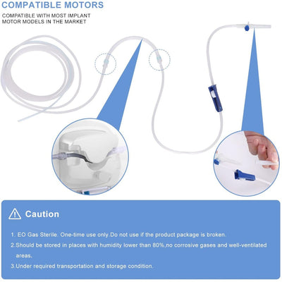 Saline Irrigation Tubing for DTE Woodpecker Implant Motor, Ultrasurgery (Pack of 12) | Default Title | VSDent