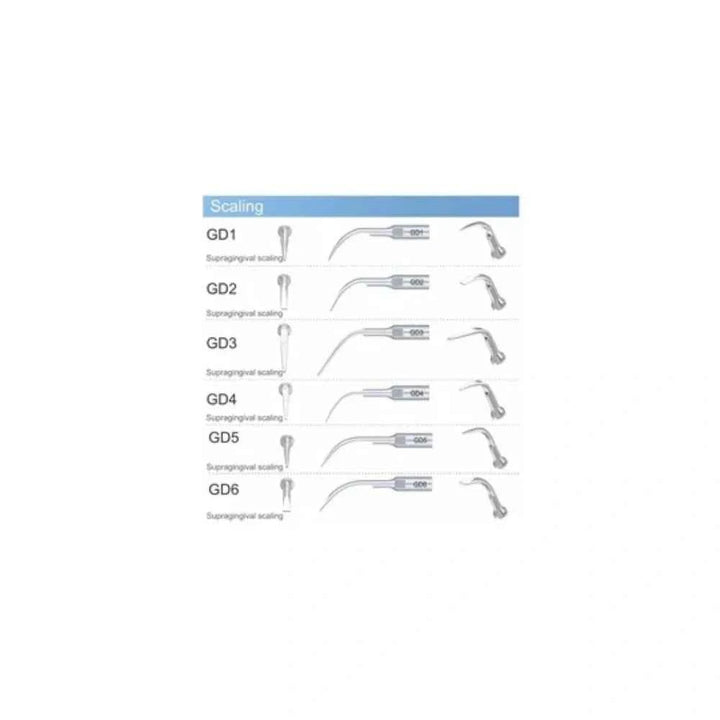 10PCS GD1 Ultrasonic Piezo Scaler Tips – Compatible With Satelec / DTE Handpieces