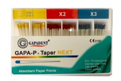 GAPA-P Taper Next Absorbent Paper Points -X1, X2,X3 (60 Points) | Default Title | VSDent