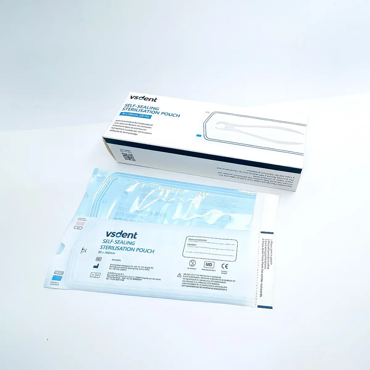 Dental Self Sealing Sterilisation Pouches Available in 4 Sizes (Pack of 200) (14671086584183)