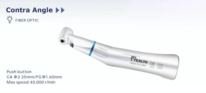 Tealth 1:1 Internal Irrigation Contra Angle Handpiece (Fiber-Optic)