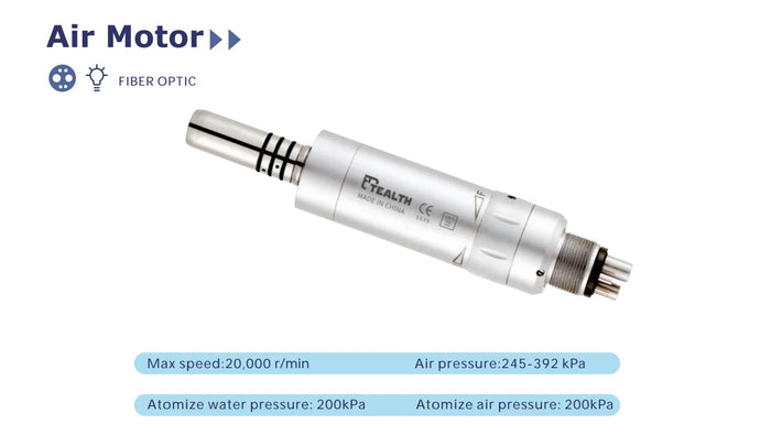 Tealth Internal Irrigation 6 Holes Air Motor Handpiece (Fiber-Optic)