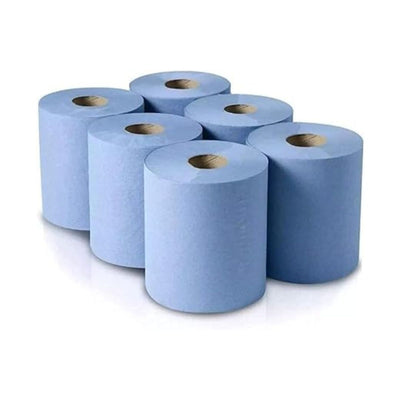 Nationwide Paper Centrefeed Blue Roll 120M-2 Ply | Pack of 6 (9153570963766)