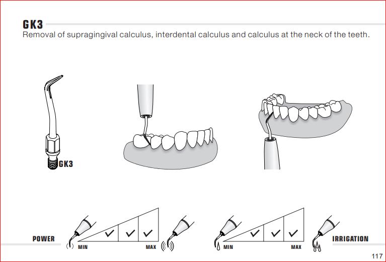 Woodpecker Kavo Compatible Scaler Tips GK3 (14618900824439)