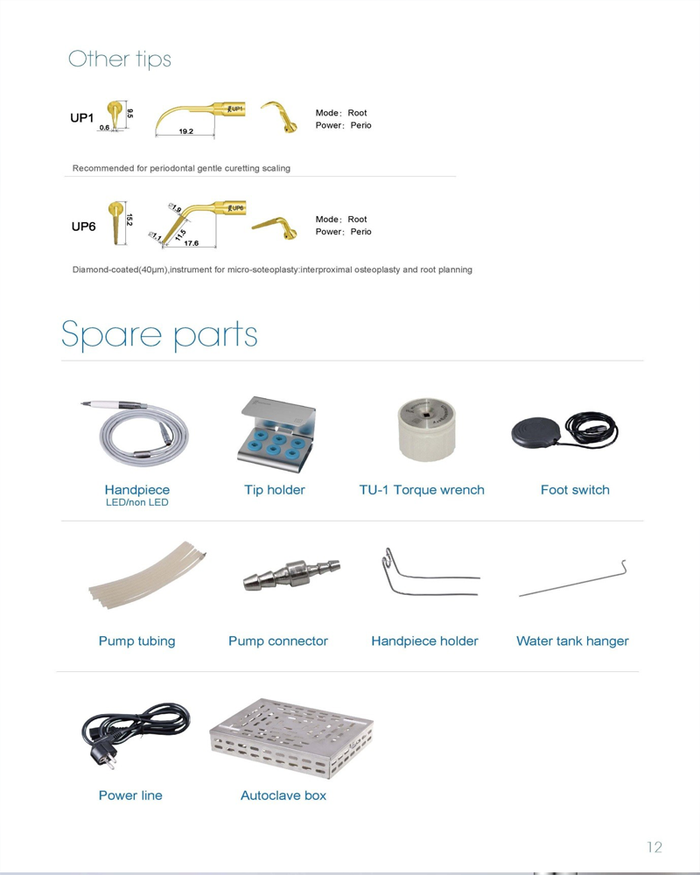 Woodpecker Ultrasurgery Surgical Piezo Bone Surgery with 2 LED Handpiece