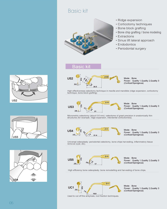 Woodpecker Ultrasurgery Surgical Piezo Bone Surgery with 2 LED Handpiece