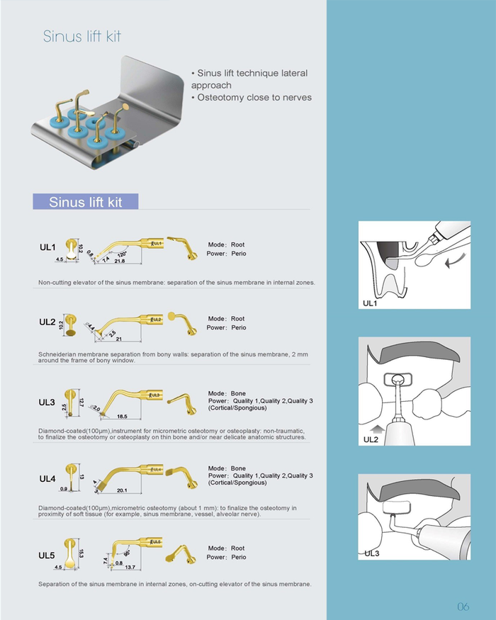Woodpecker Ultrasurgery Surgical Piezo Bone Surgery with 2 LED Handpiece