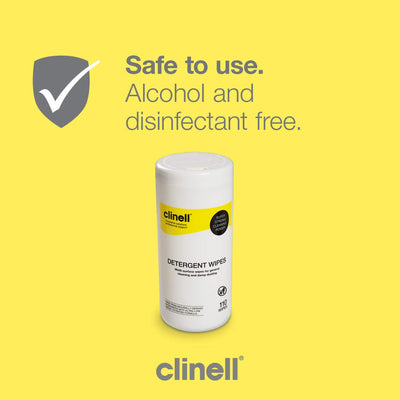Clinell Detergent Tub 110 - 110 Wipes Per Tub (8126807933238)