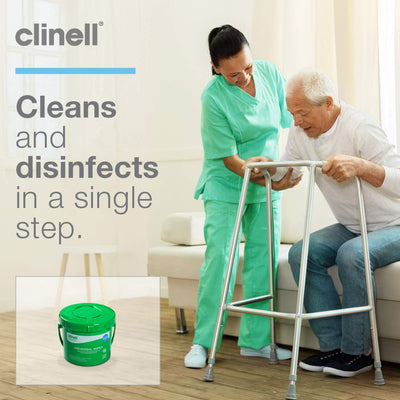 Clinell Universal Wipes Bucket 225 - 225 Wipes Per Bucket (8111036760374)