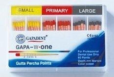 Gutta Percha Points Small, Primary, Large - 60 pcs (Assorted) - VSDent (4120000168035)