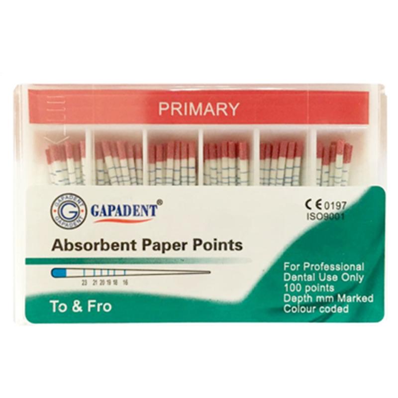 Paper Points Primary Red 100 pcs - VSDent (4119998300259)