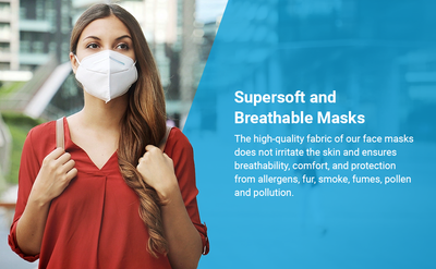 FFP2 Face Masks UK, 20x Pcs, CE 0598 Certified, 5 Layer Protection, High BFE Filter Efficiency Of ≥94%, Easy Breathable, Recommended by Healthcare Professionals (6838338256995)